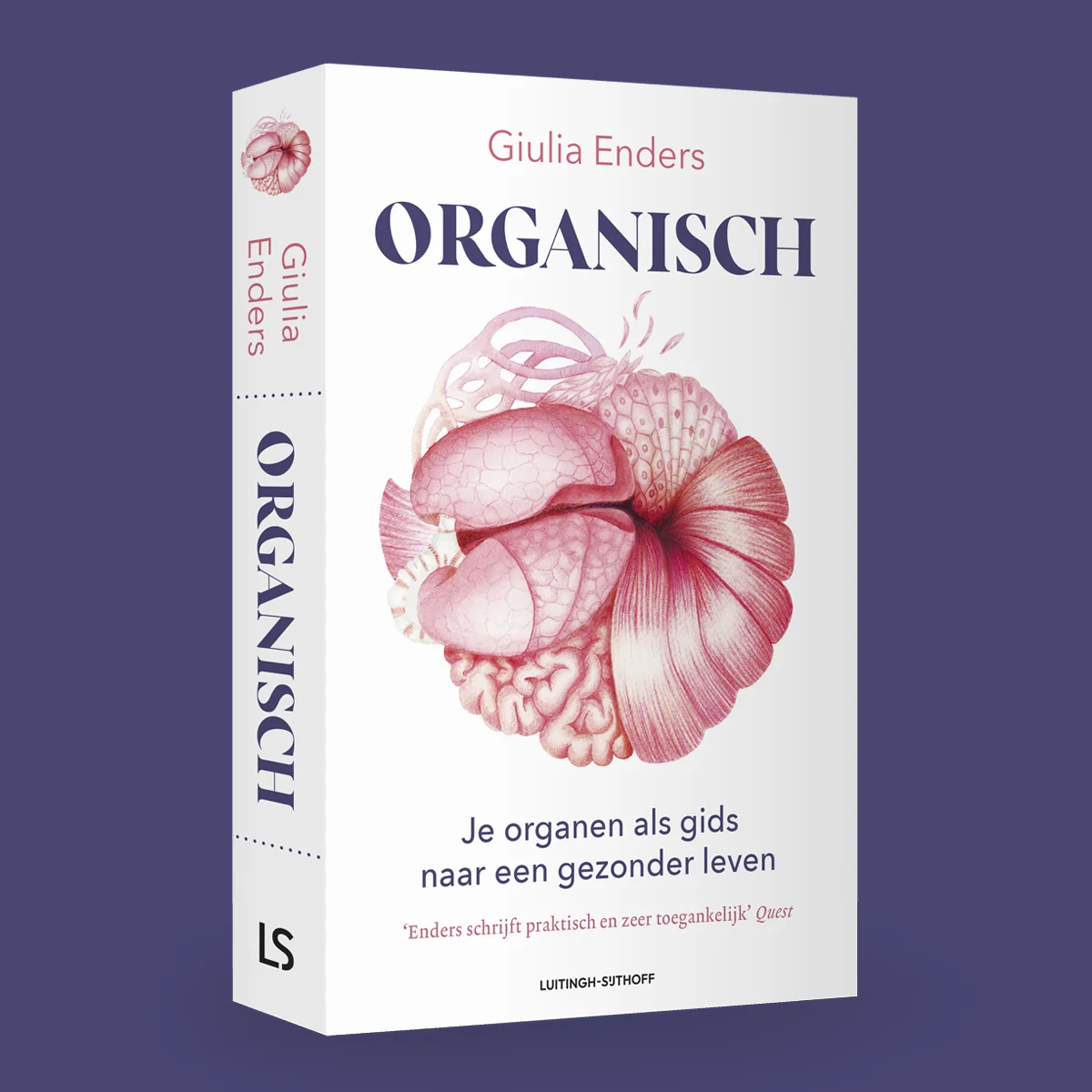 Boekomslag Organisch, je organen als gids naar een gezonder leven, Giulia Enders, uitgeverij Luitingh-Sijthoff