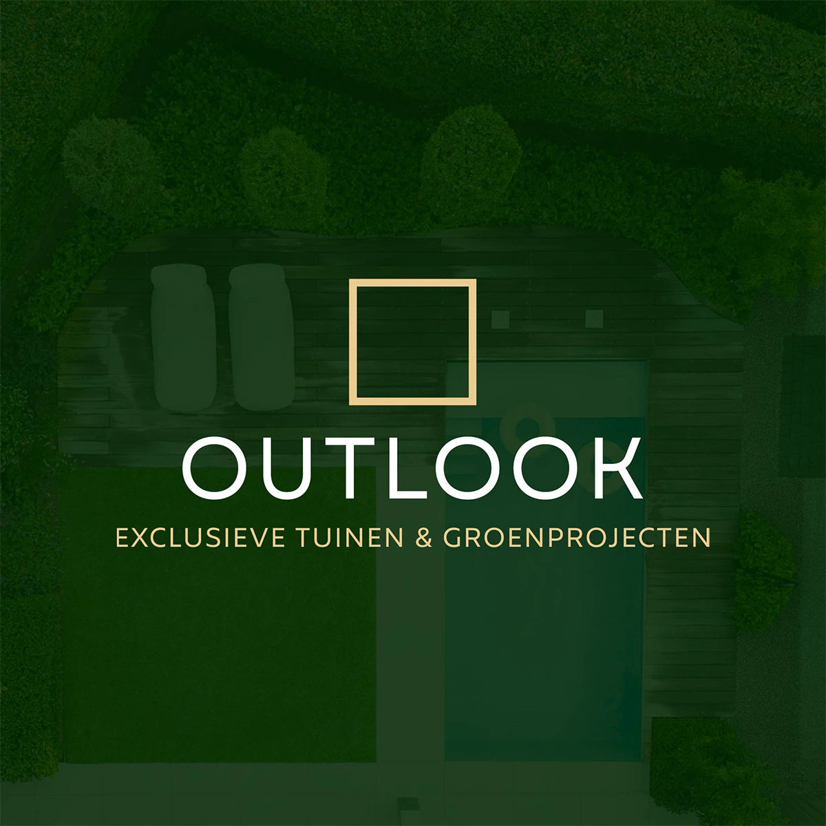 Huisstijl Outlook, exclusieve tuinen en groenprojecten, logo en herijking van de visuele identiteit, 2023