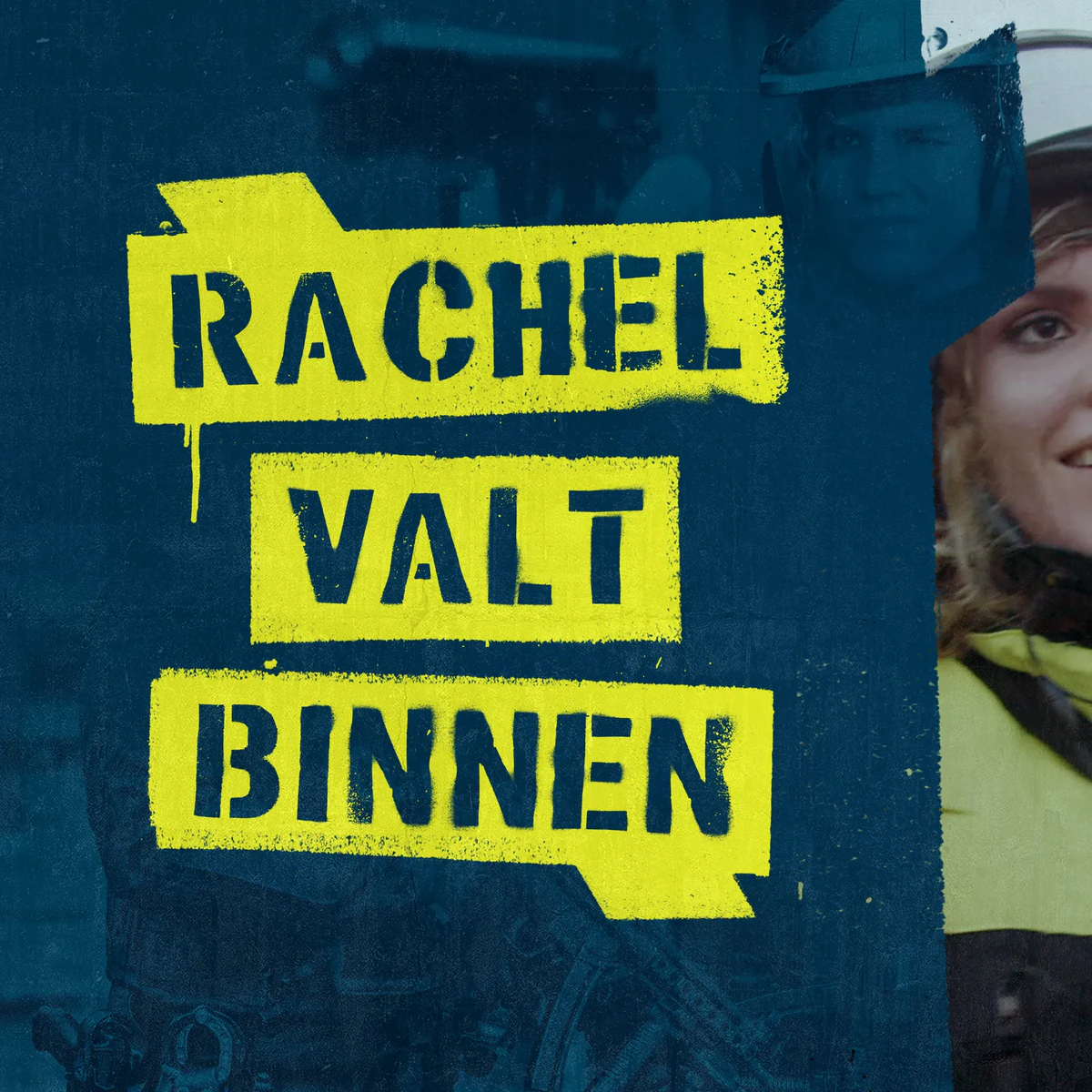 Huisstijl, programma-identity en campagnebeeld Rachel valt binnen