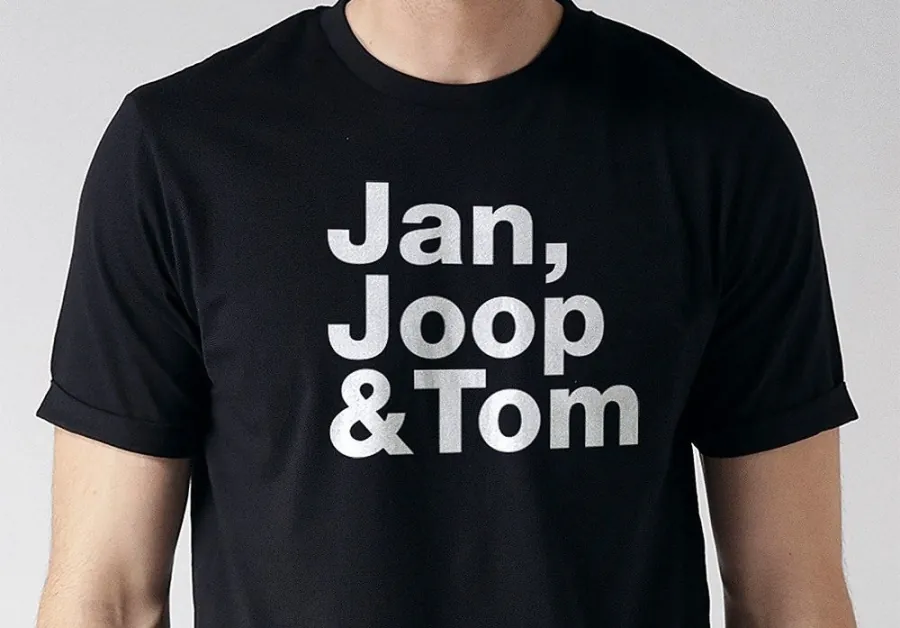 Merchandise-ontwerp, T-shirt Jan, Joop & Tom